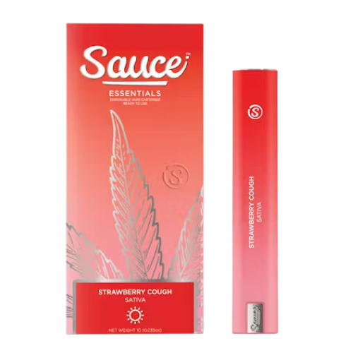Sauce Essentials Strawberry Cough LR Disposable Vape - 1.25 Grams Vape Carts cannabis