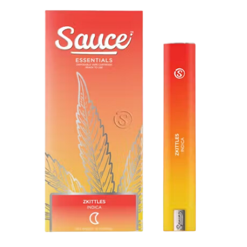 Sauce Essentials Zkittlez LR Disposable Vape - 1.25 Grams Vape Carts cannabis