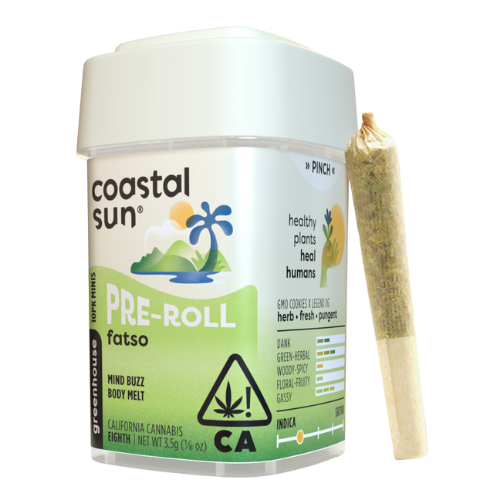 Coastal Sun Greenhouse Fatso Coastal Sun Prerolls - 10 Pack 3.5 Grams Pre-Rolls cannabis