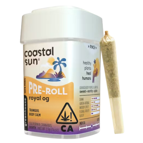 Coastal Sun Greenhouse GMO Garlic Cookies Coastal Sun Prerolls - 10 Pack 3.5 Grams Pre-Rolls cannabis
