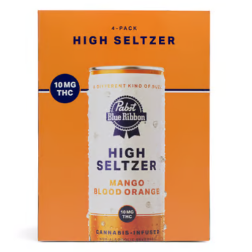 Pabst Labs Mango Blood Orange Pabst Beverages - 4 Pack 40 mg Beverages cannabis