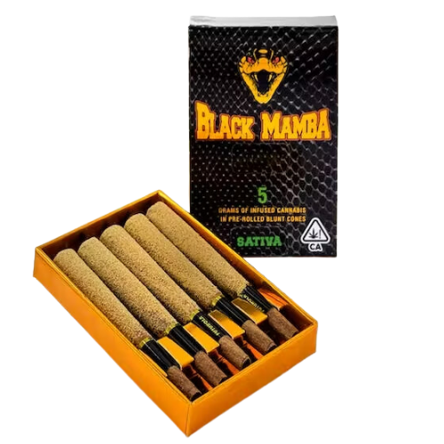 Black Mamba Blue Dream Prerolls - 5 Pack 6 Grams Pre-Rolls cannabis