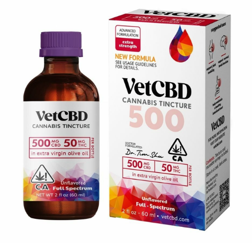 Vet CBD CBD 500mg/ THC 50mg Extra Strength Tincture Tincture cannabis