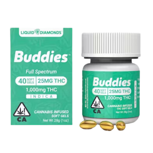 Buddies 1:30 THC:CBD 30ct Capsules Tincture cannabis