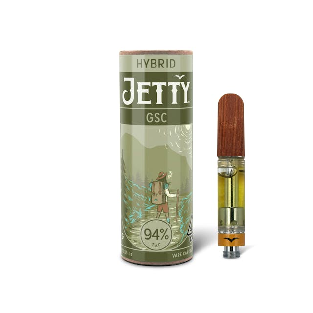 Jetty Extracts GSC Girl Scout Cookies Hybrid Jetty Vapes - 1 Gram Vape Carts cannabis