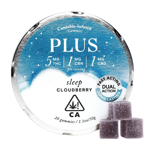 Plus Cloudberry 5:1:1 Sleep Gummies Edibles cannabis