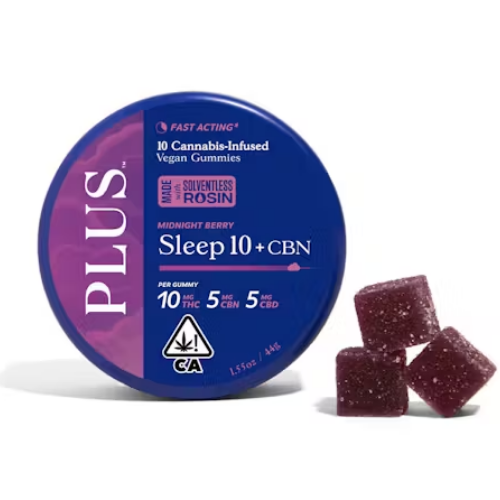 Plus Midnight Berry 10:5:5 Sleep Gummies Edibles cannabis