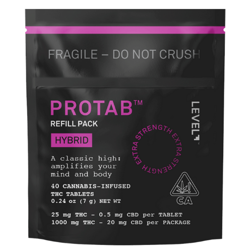 Level Hybrid Refill Refill Protab Pack Tablingual Tincture cannabis