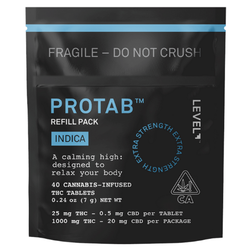 Level Indica Refill Refill Protab Pack Tablingual Tincture cannabis