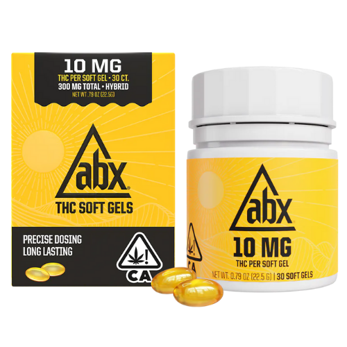 ABX 10mg 30ct (300mg) Soft Gels Refresh Capsules Tincture cannabis