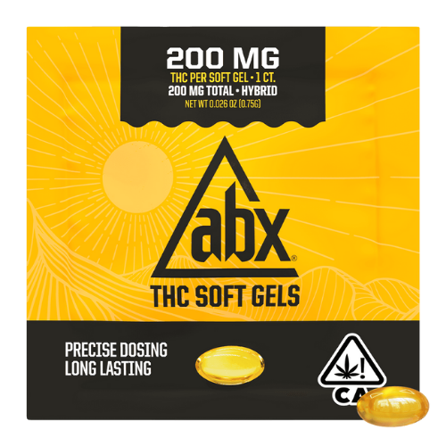 ABX 200mg 1ct THC Single Soft Gels Refresh Capsules Tincture cannabis