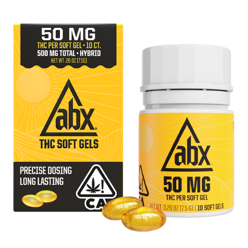 ABX 50mg 10ct (500mg) Soft Gels Refresh Capsules Tincture cannabis
