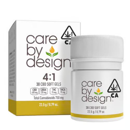 Care by Design 4:1 (30ct) capsules Soft Gels Capsules Refresh Tincture cannabis
